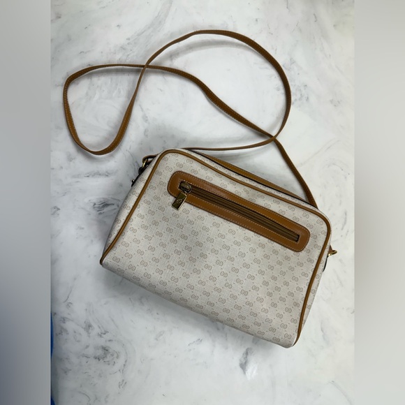 Authenticated Vintage Gucci Canvas Crossbody - Picture 1 of 13